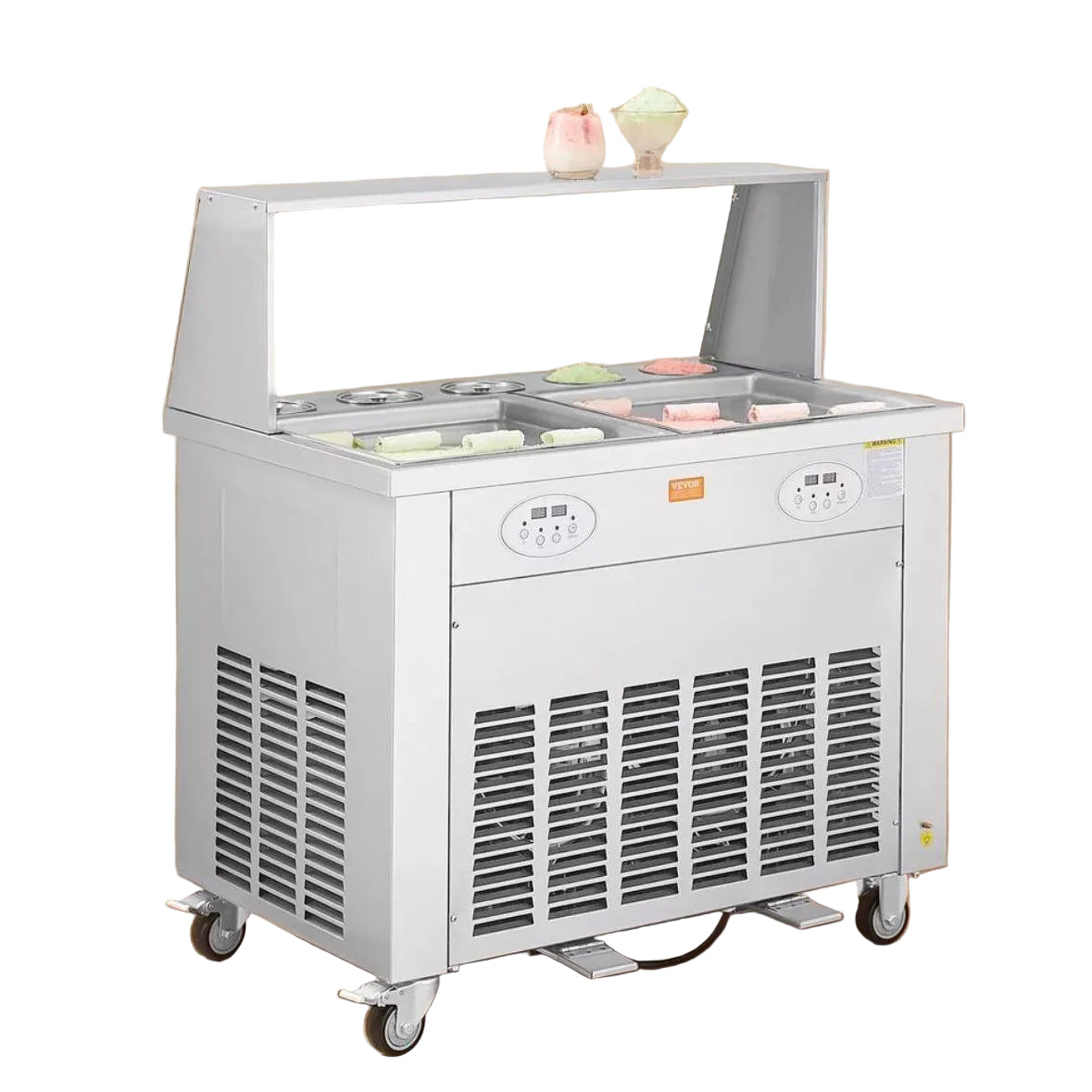 Eisrollenmaschine 2 Platten