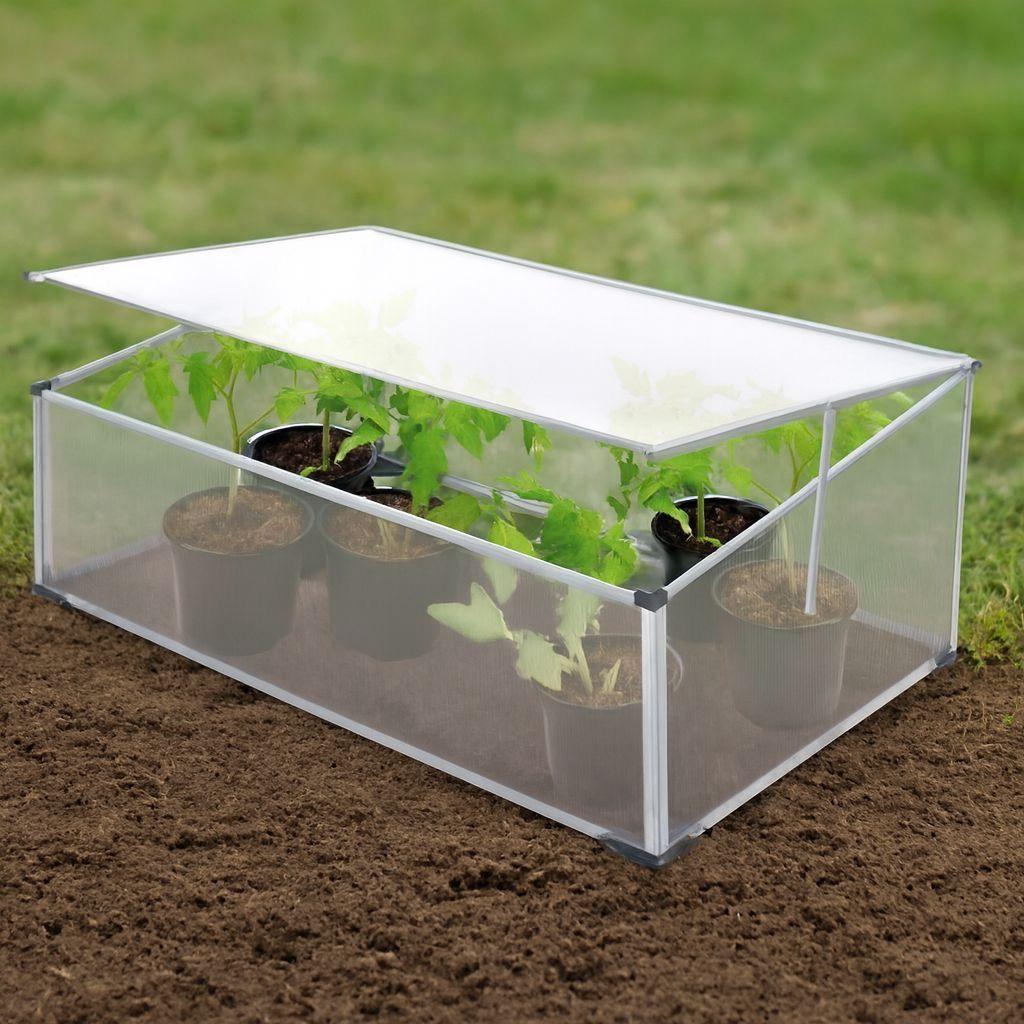 Kompaktes Frühbeet mit Aluminiumrahmen & UV-Schutz