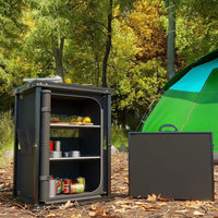 Faltbare Campingküche mit Arbeitsplatte & Stauraum