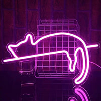 LED Neon Schild Katze