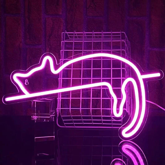 LED Neon Schild Katze
