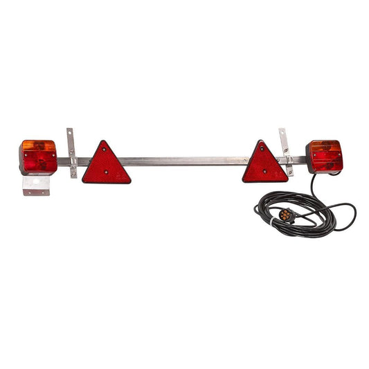 Anhängerbeleuchtung Set 7-polig 12V komplett mit Kabel & Rückleuchten