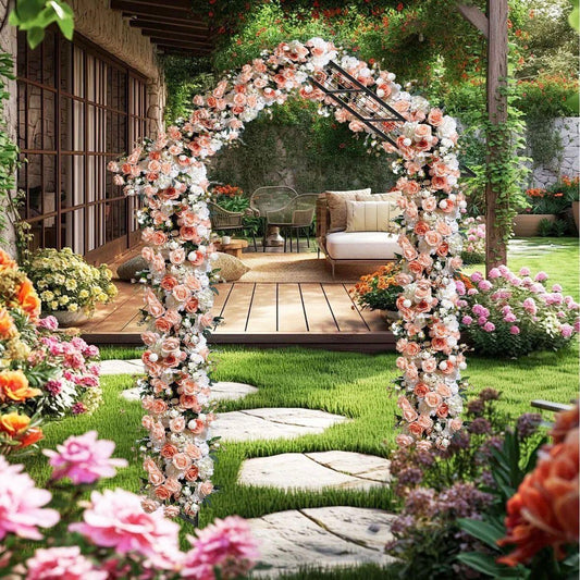 Rosenbogen Metall Rankhilfe Gartenbogen Torbogen Schwarz