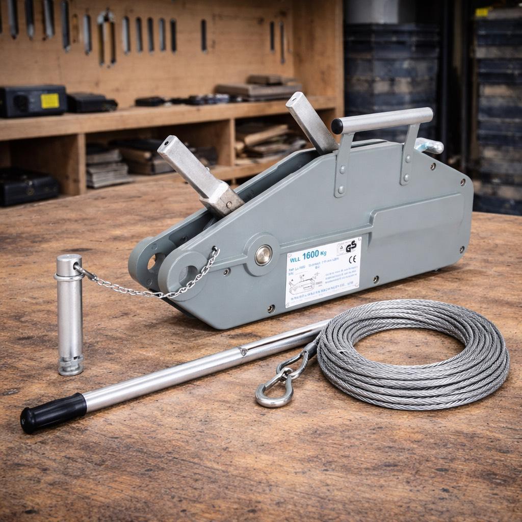 Greifzug Seilzug 1,6t 20m Stahlseil