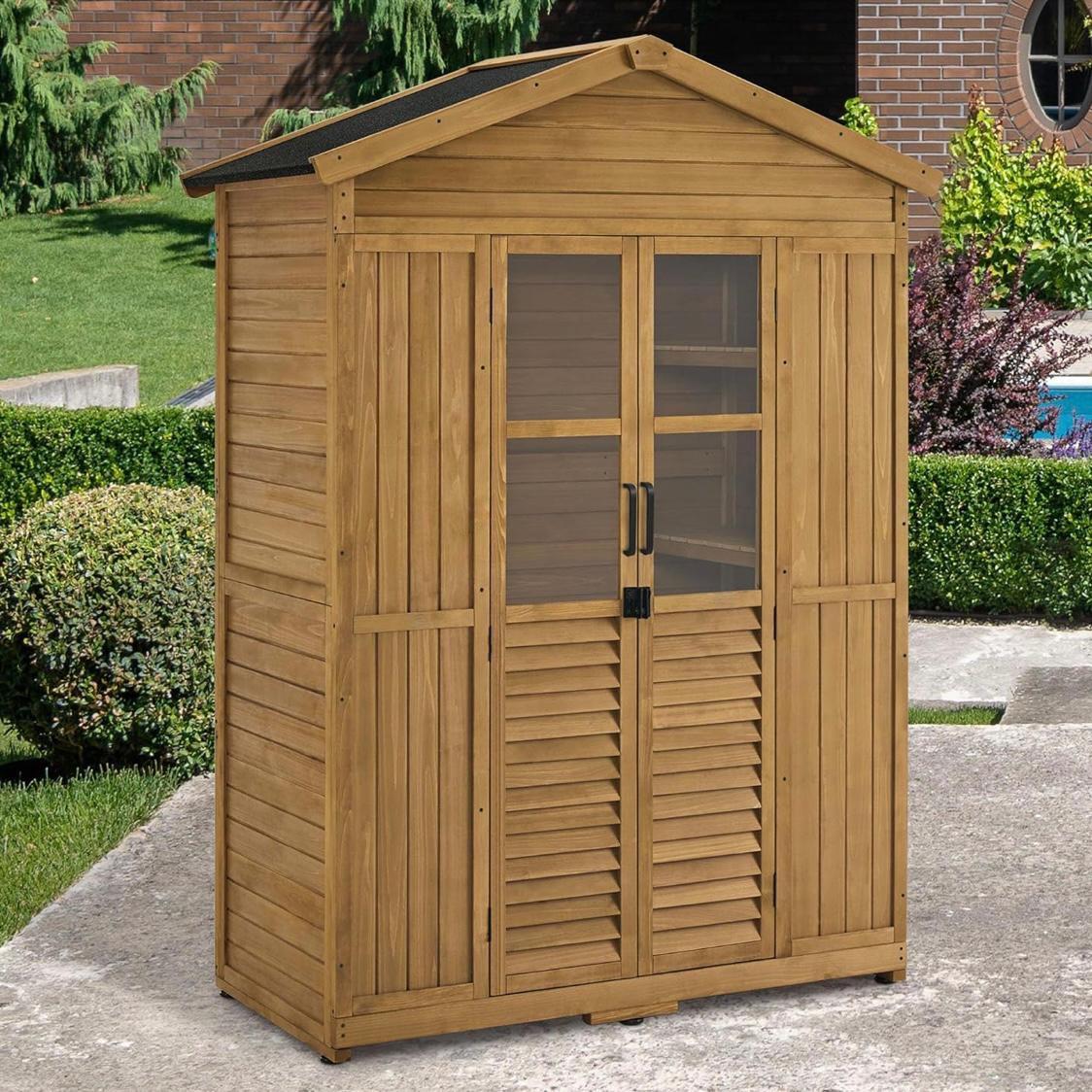 Gartengerätehaus Holz Gartenschrank Geräteschrank Schrank