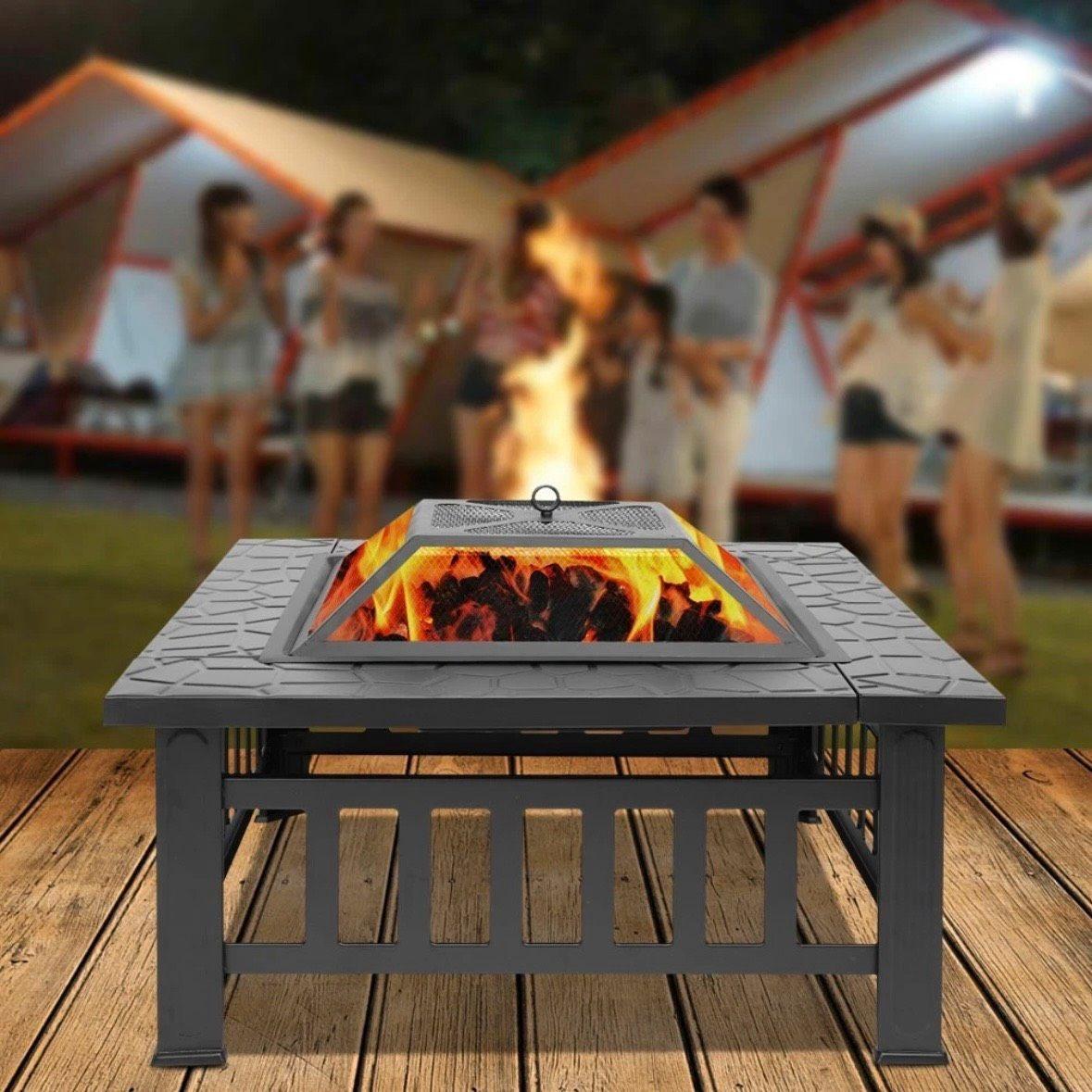 Feuerstelle Grill 2in1 Feuerschale 81cm Garten Terrasse