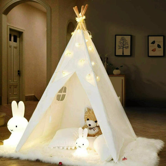 Kinder Tipi Zelt aus Baumwolle – Indoor & Outdoor Spielzelt