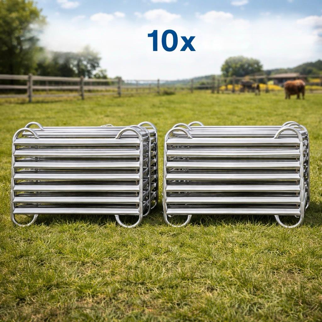 10x Weidepanel Pferde Panel 240cm