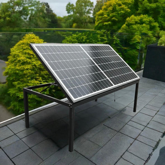 Solar Gartentisch 450W Balkonkraftwerk Tisch Aluminium