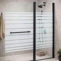 Badewannenaufsatz 120×140cm Schwarz Duschwand aus Sicherheitsglas
