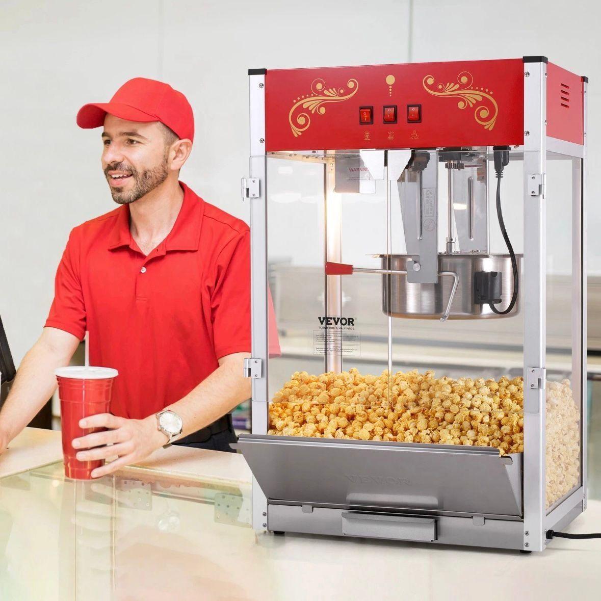 Popcornmaschine im Kino-Design 1615 W Profi Popcorn Maker