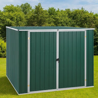 Metall-Gerätehaus mit Doppeltür Wetterfester Gartenschuppen