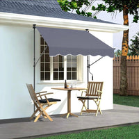 Klemmmarkise Balkon 150×120cm UV80+ Sonnenschutz ohne Bohren