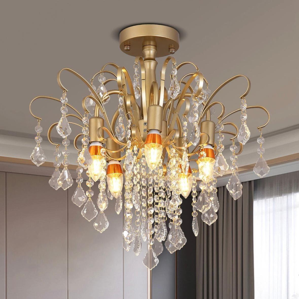 Kristall-Deckenleuchte Elegantes Design mit K9-Kristall