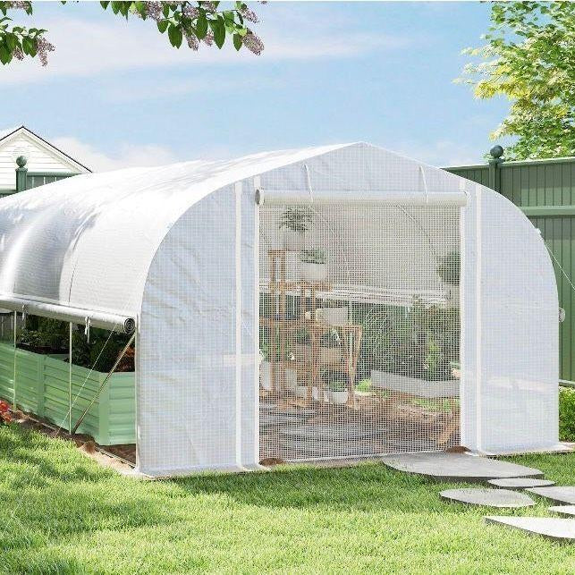 Foliengewächshaus 6×3×2 m Garten Gewächshaus