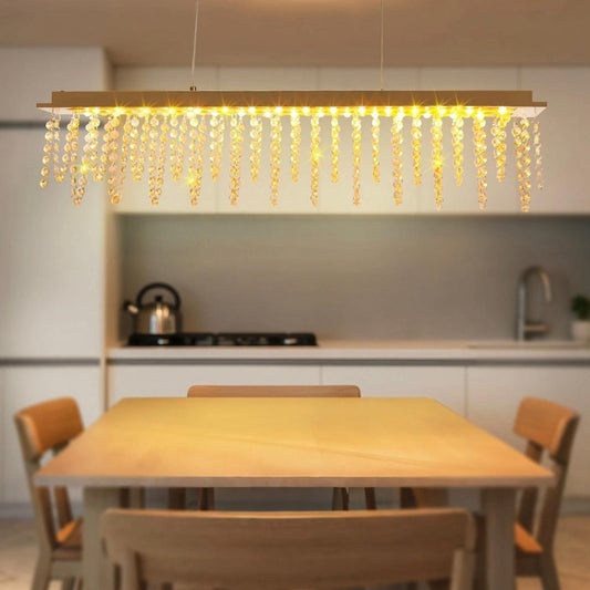 LED Kristall Kronleuchter dimmbar höhenverstellbar Silber