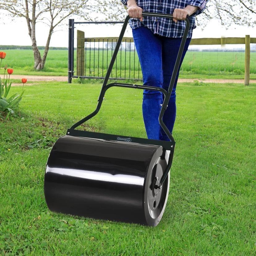 Gartenwalze 60L Rasenwalze Stahl 50cm Walze