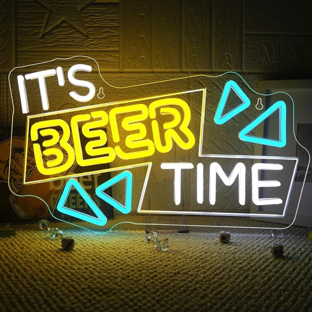 LED Neon Schild It’s Beer Time