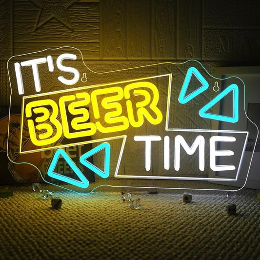 LED Neon Schild It’s Beer Time