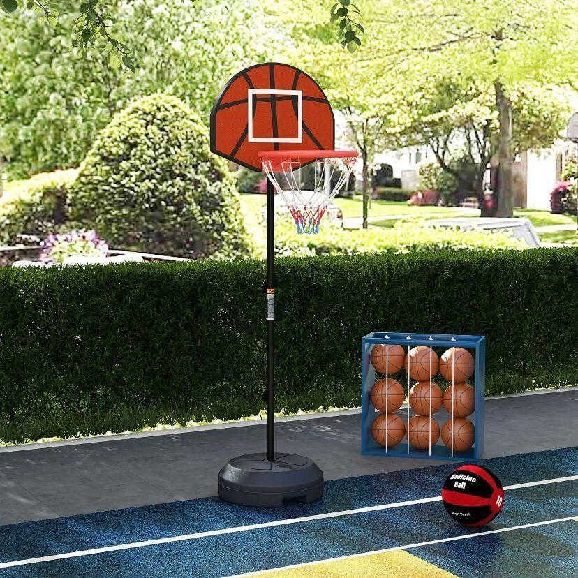 Basketballkorb mit Ständer & Dartscheibe