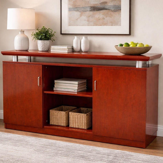 Aktenschrank Büro Sideboard mit Türen und offenem Mittelteil