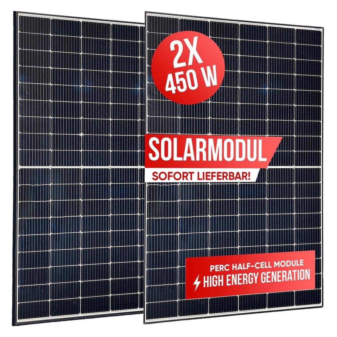 2× Solarmodule 450W–900W PV Set