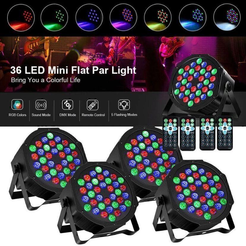 4x RGB LED Par-Lichter Bühnenbeleuchtung