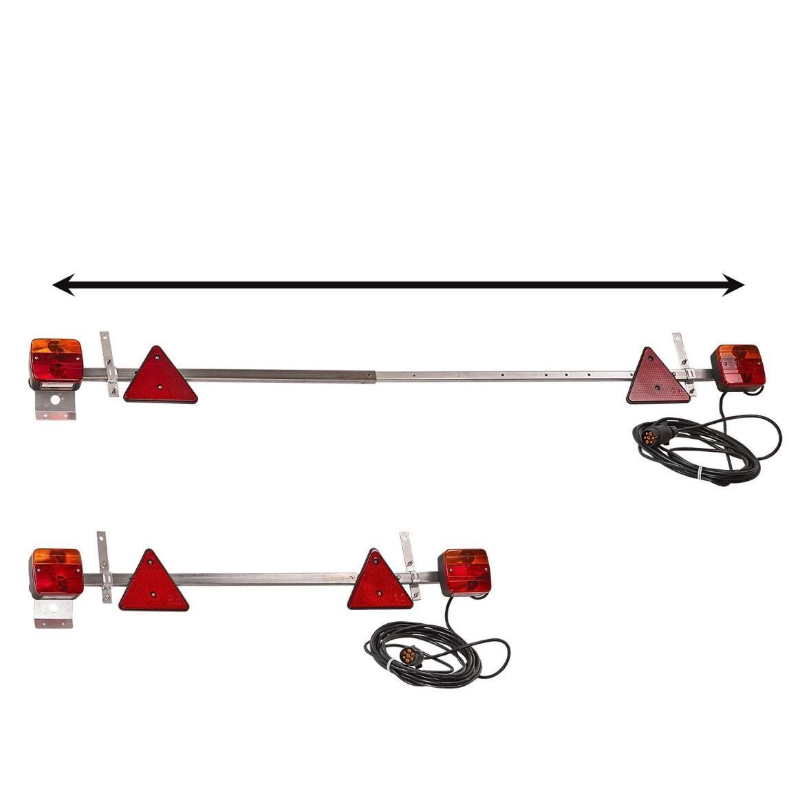 Anhängerbeleuchtung Set 7-polig 12V komplett mit Kabel & Rückleuchten