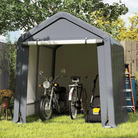 Zeltgarage Grau 240×195×214cm Wetterfester Unterstand