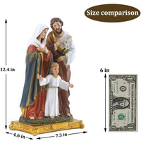Heilige Familie Statue Figur Kunstharz Deko