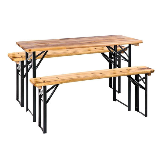 Bierzeltgarnitur 120 × 60 cm – kompakt & klappbar