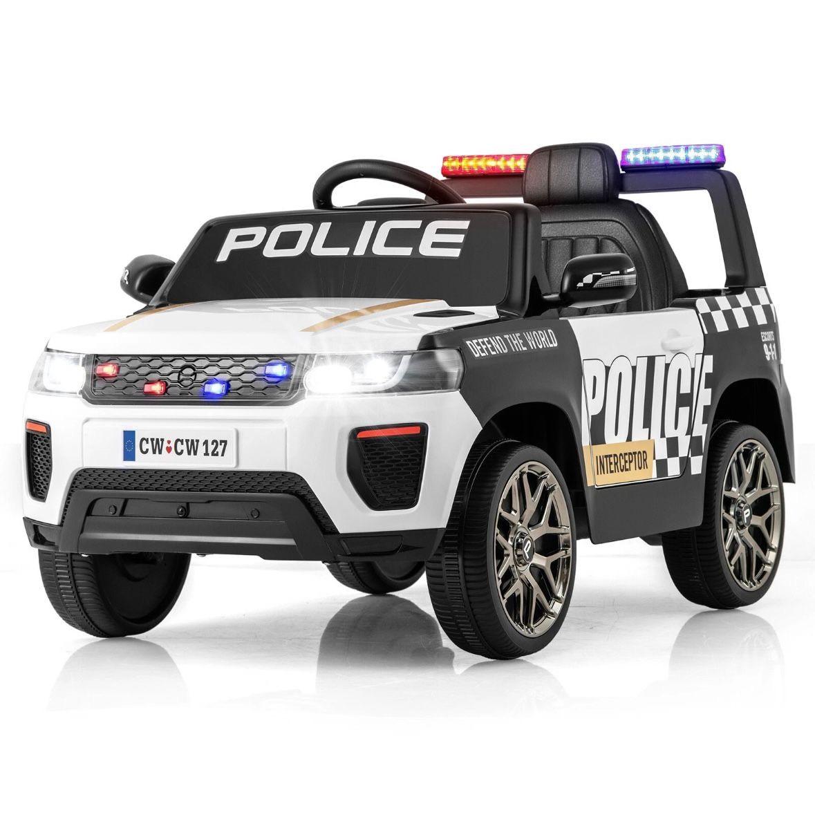 Kinder Elektro Polizeiauto 12V mit Fernbedienung & Sirene