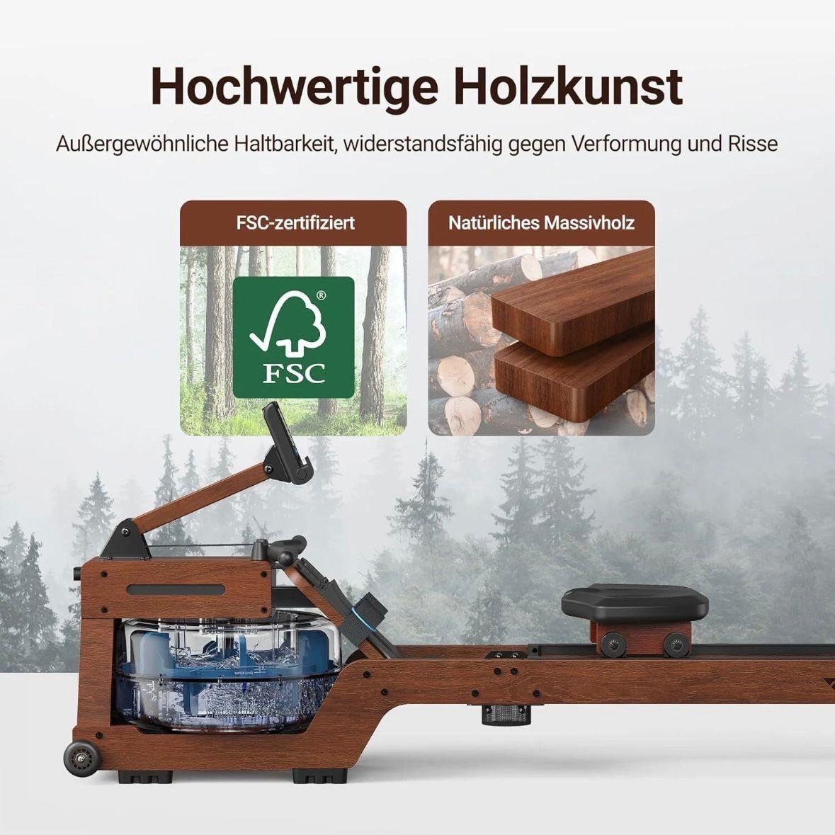 Wasser-Rudergerät aus Hartholz