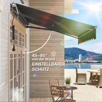 Elektrische Terrassenmarkise 296×250cm Klemmmarkise