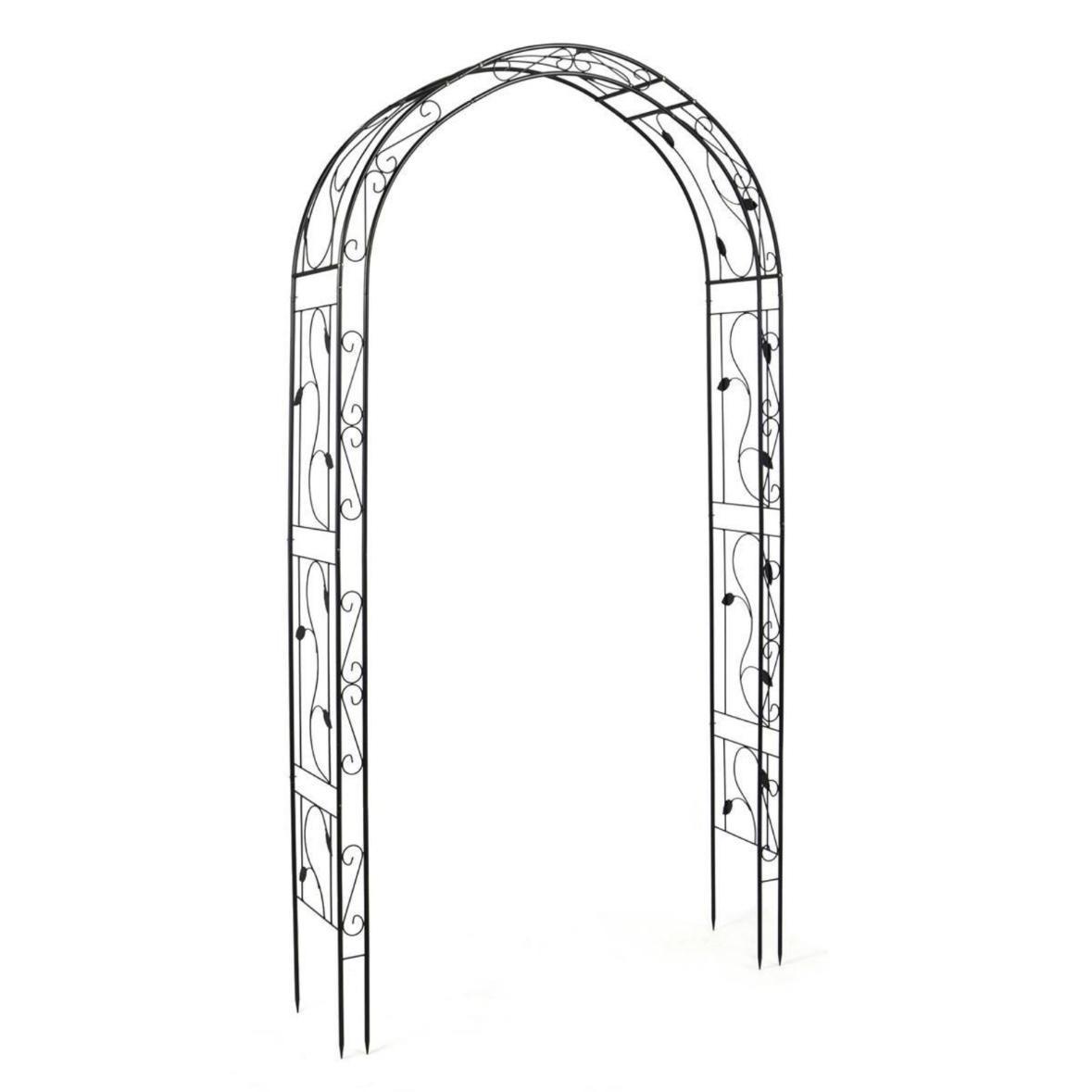 Rosenbogen Rankhilfe Metall Weinblatt Garten Torbogen
