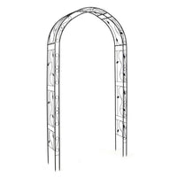 Rosenbogen Rankhilfe Metall Weinblatt Garten Torbogen