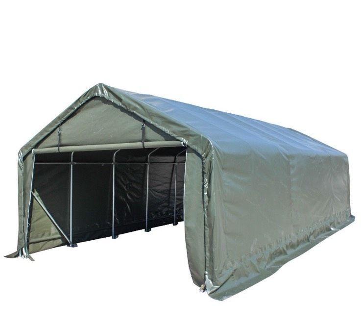 XXL Weidezelt 6×3,3m Unterstand mit PVC-Plane
