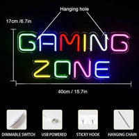 LED Neon Schild Gaming Zone
