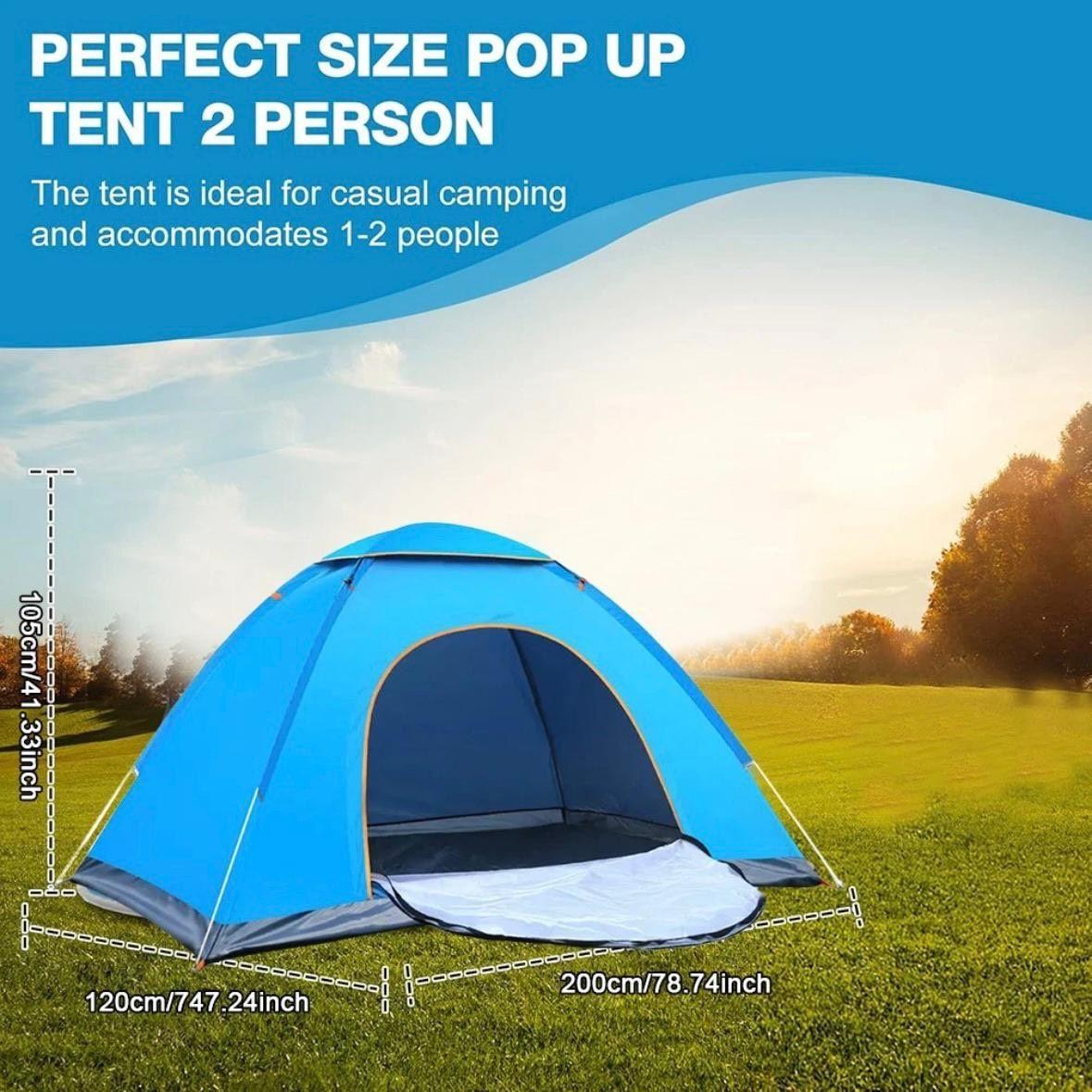 Pop-up Campingzelt Schnellaufbau 2–3 Personen