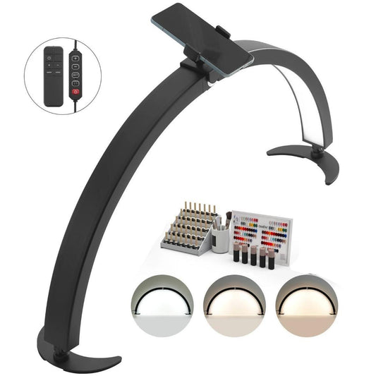 Halbmond LED Schreibtischlampe faltbar – dimmbar & einstellbar