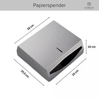 Papierhandtuchspender Edelstahl für 400Blatt abschließbar & hygienisch
