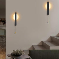 Moderne Wandleuchte mit Zugschalter rundes Design