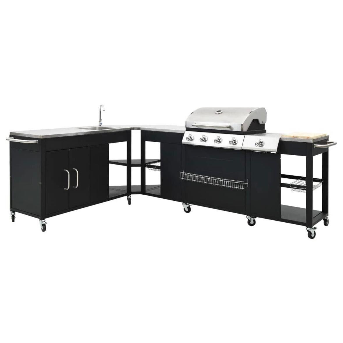 Gasgrill Outdoor Grillecke Küche 4+1 Brenner Grillen