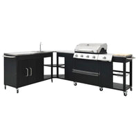 Gasgrill Outdoor Grillecke Küche 4+1 Brenner Grillen