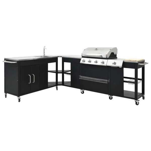 Gasgrill Outdoor Grillecke Küche 4+1 Brenner Grillen