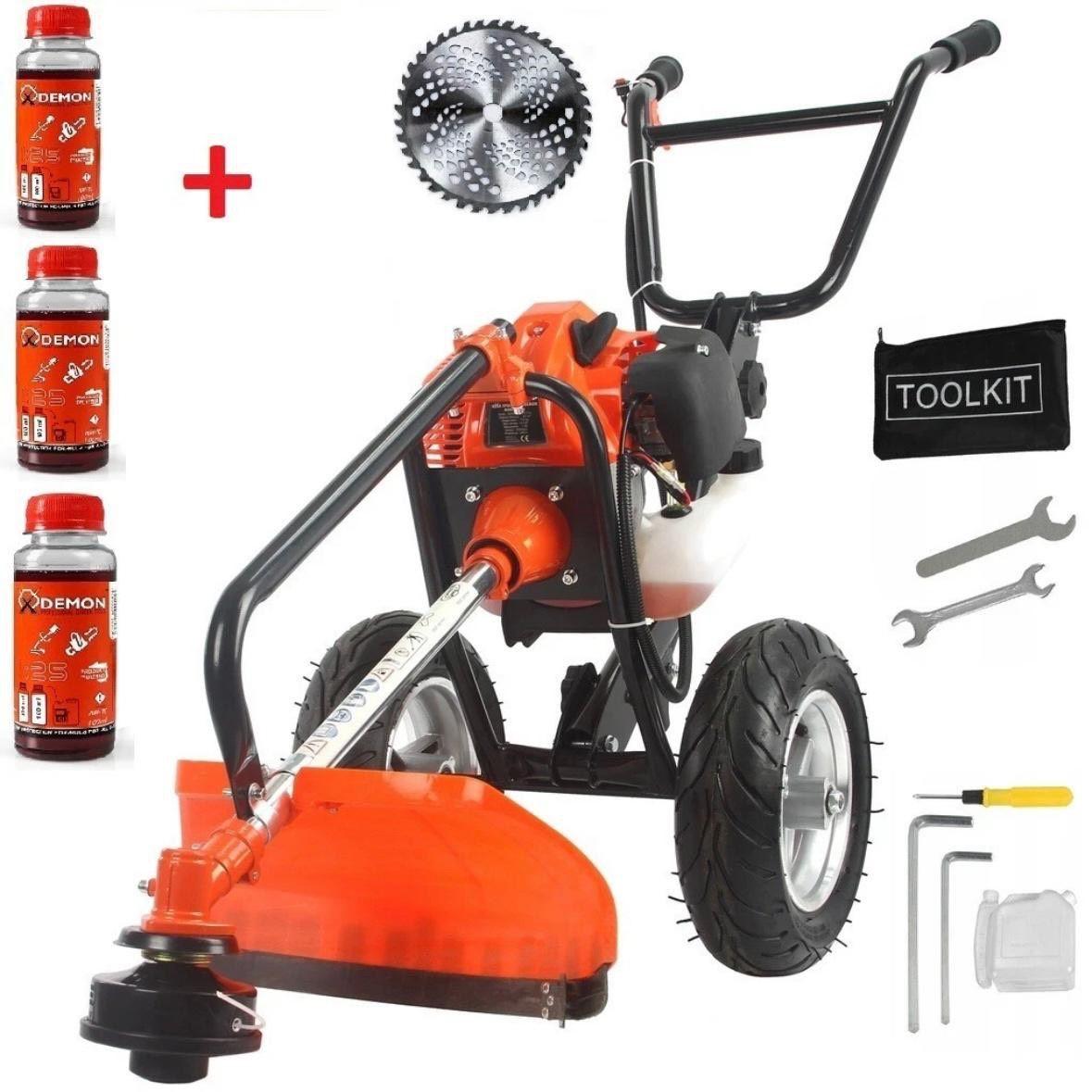 Mobile Gartensense mit Fahrwagen 5,2 PS Benzin Freischneider