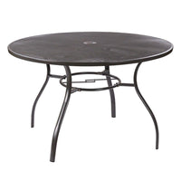 Runder Gartentisch aus Metall robust & wetterfest