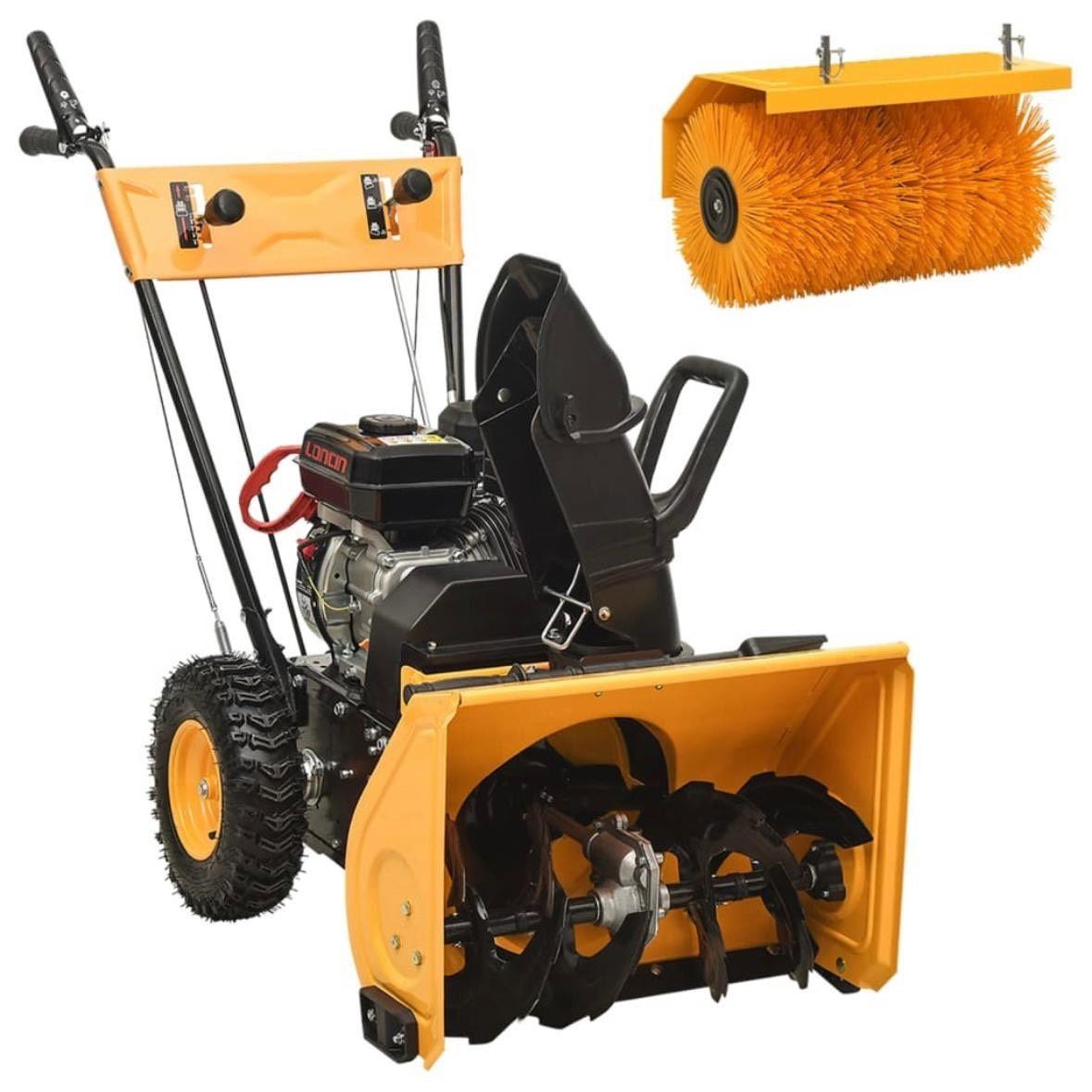 2in1 Schneefräse & Kehrmaschine Benzin 196cm³