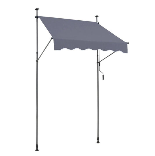 Klemmmarkise Balkon 150×120cm UV80+ Sonnenschutz ohne Bohren