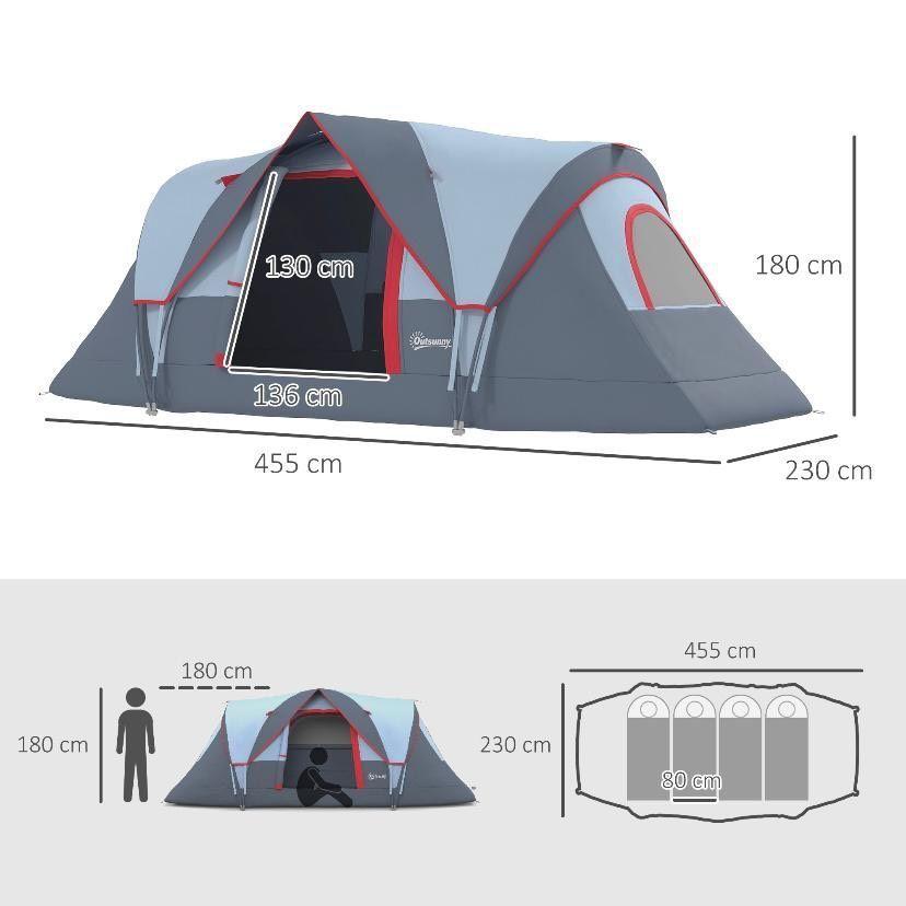 Campingzelt für 5–6 Personen – geräumig, wetterfest & ideal für Outdoor-Abenteuer